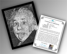 Load image into Gallery viewer, Albert Einstein - Word Mosaic Art Print
