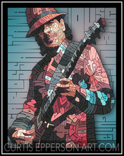 Load image into Gallery viewer, Carlos Santana - Word Mosaic Art Print
