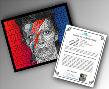 Load image into Gallery viewer, David Bowie - Word Mosaic Art Print
