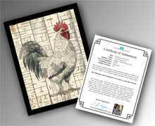 Load image into Gallery viewer, Farmhouse Chicken - Word Mosaic Art Print
