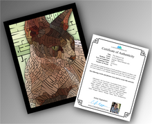 Load image into Gallery viewer, Sphynx Cat - Word Mosaic Art Print
